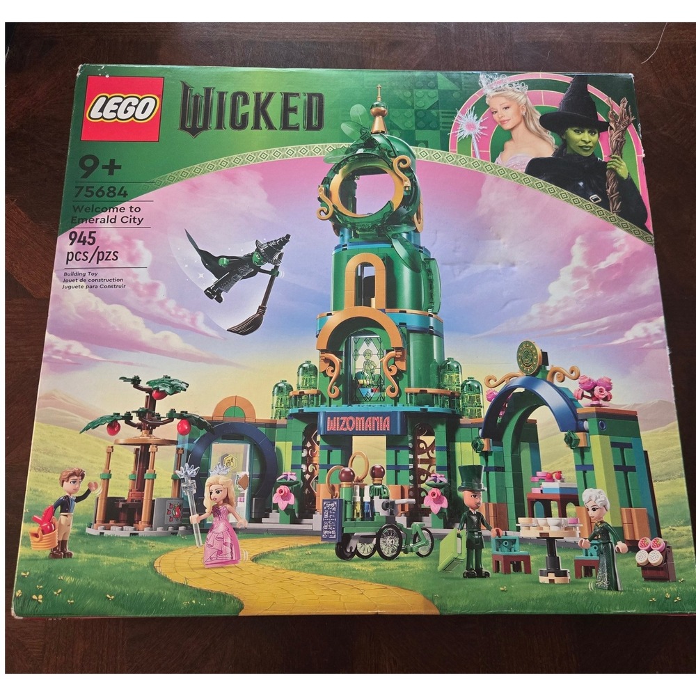 LEGO Wicked Welcome to Emerald City 75684 Building Set 945 Pcs Sealed Box